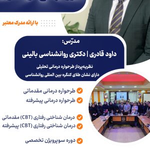 کارگاه‌های تخصصی تربیت درمانگر، زیر نظر دکتر داود قادری